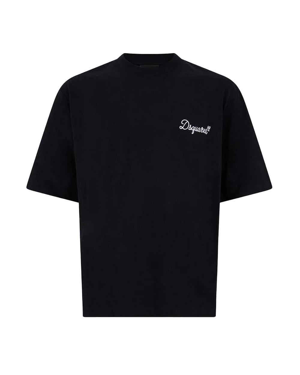DSQUARED2 T-shirt DSQUARED2 uomo Loose Fit S74GD1525D20106 Nera cotone girocollo logo ricamato S74GD1525D20106 900 