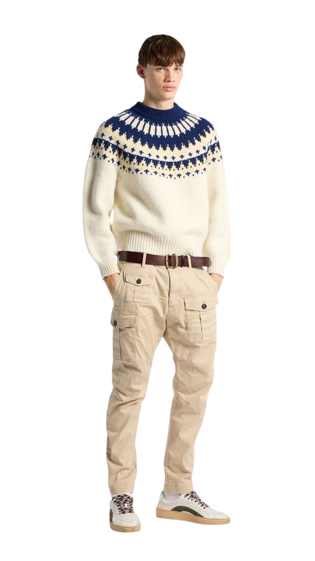 DSQUARED2 Pantaloni DSQUARED2 uomo S74KB1128S39021126 Beige S74KB1128S39021 126 