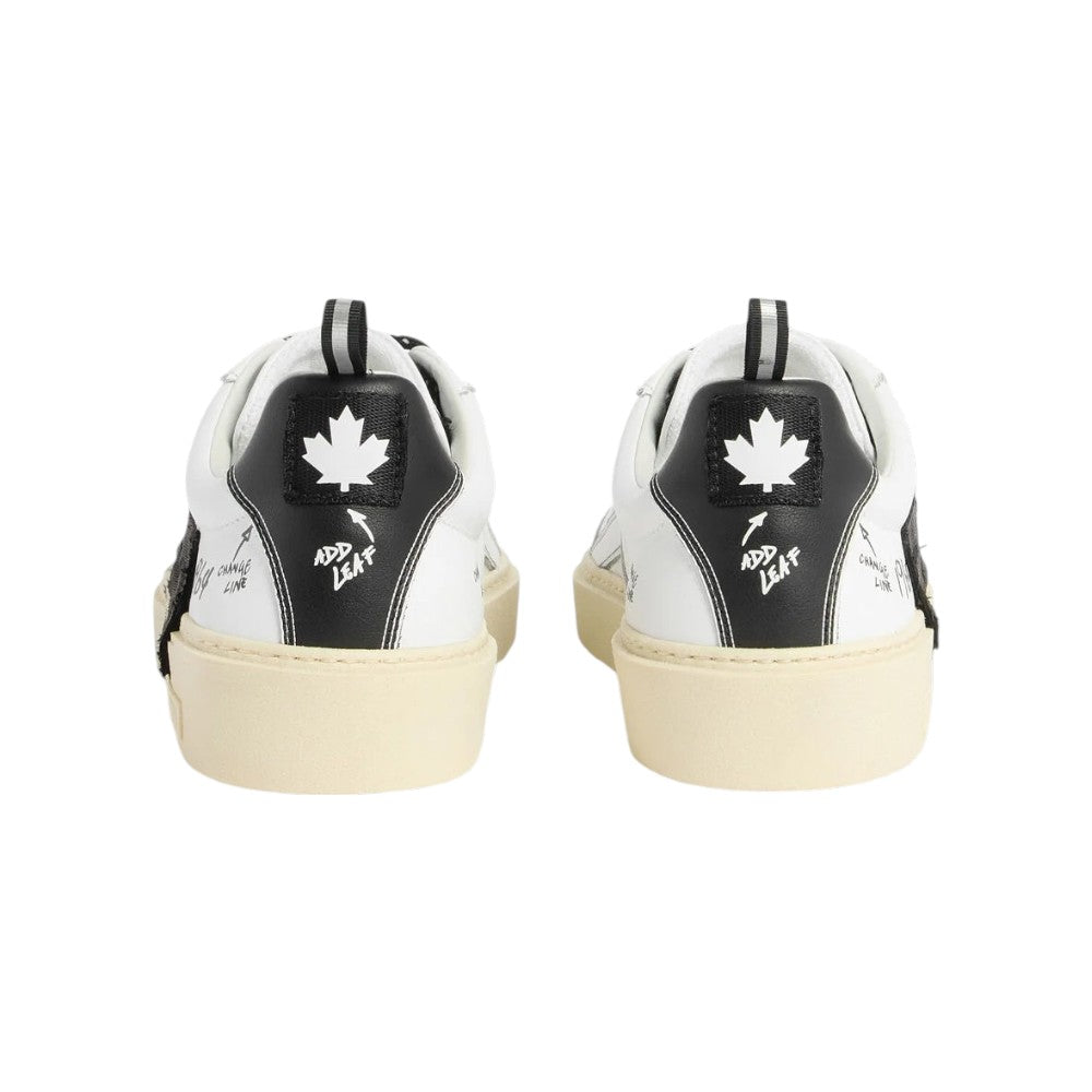 DSQUARED2 Sneakers DSQUARED2 uomo SNM048301508699 Bianche Nere SNM048301508699 M072 