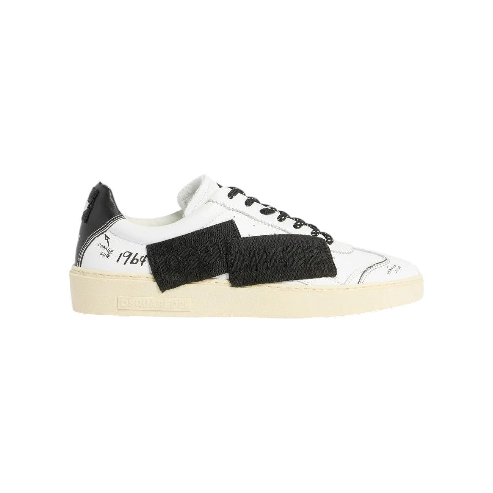DSQUARED2 Sneakers DSQUARED2 uomo SNM048301508699 Bianche Nere SNM048301508699 M072 