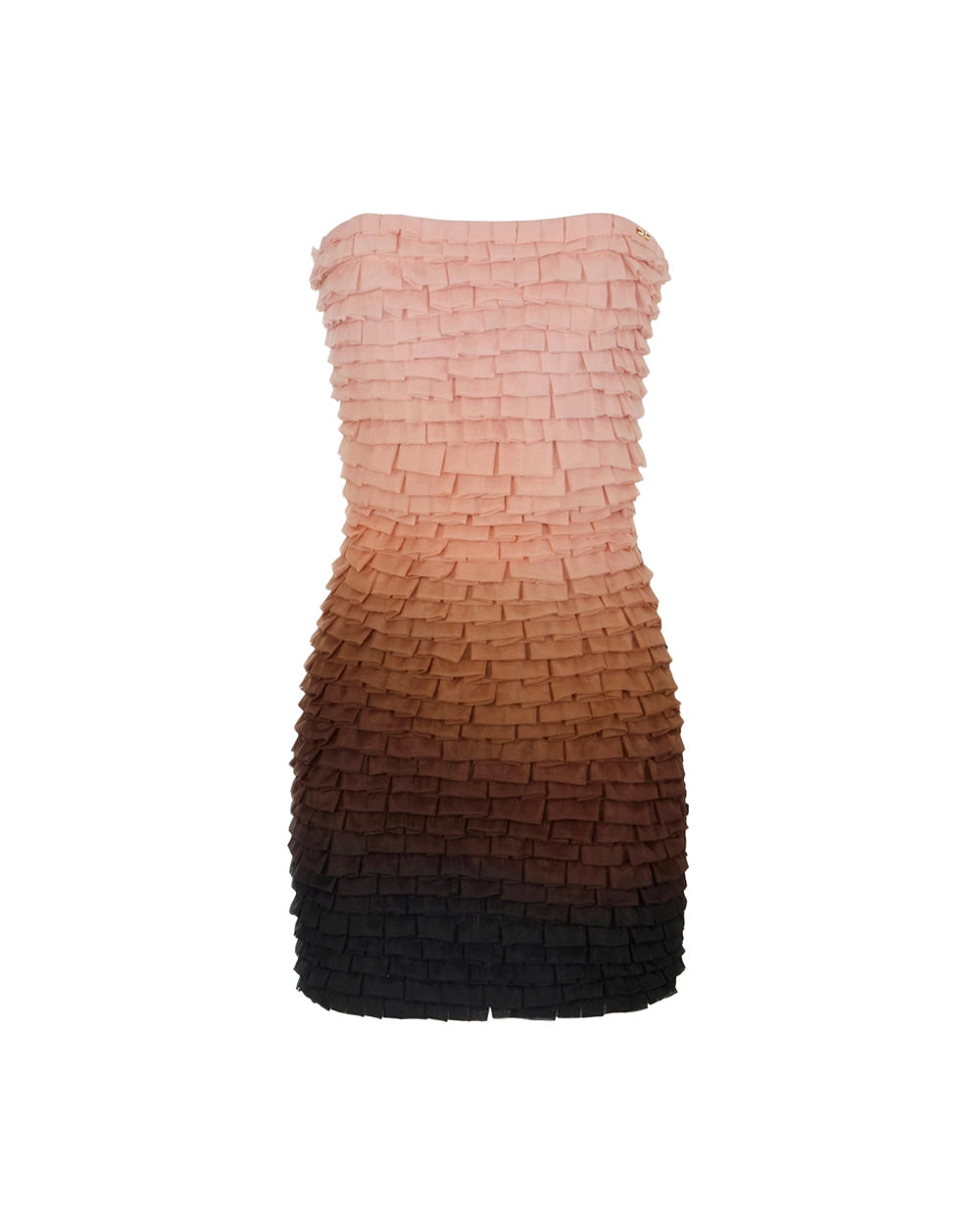 ELISABETTA FRANCHI Abito ELISABETTA FRANCHI donna AB83062E2 Nude tulle micro balze logo strass AB83062E2 FF1 