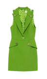 Abito Elisabetta Franchi donna AB92461E2EV3 The Club Verde aloe