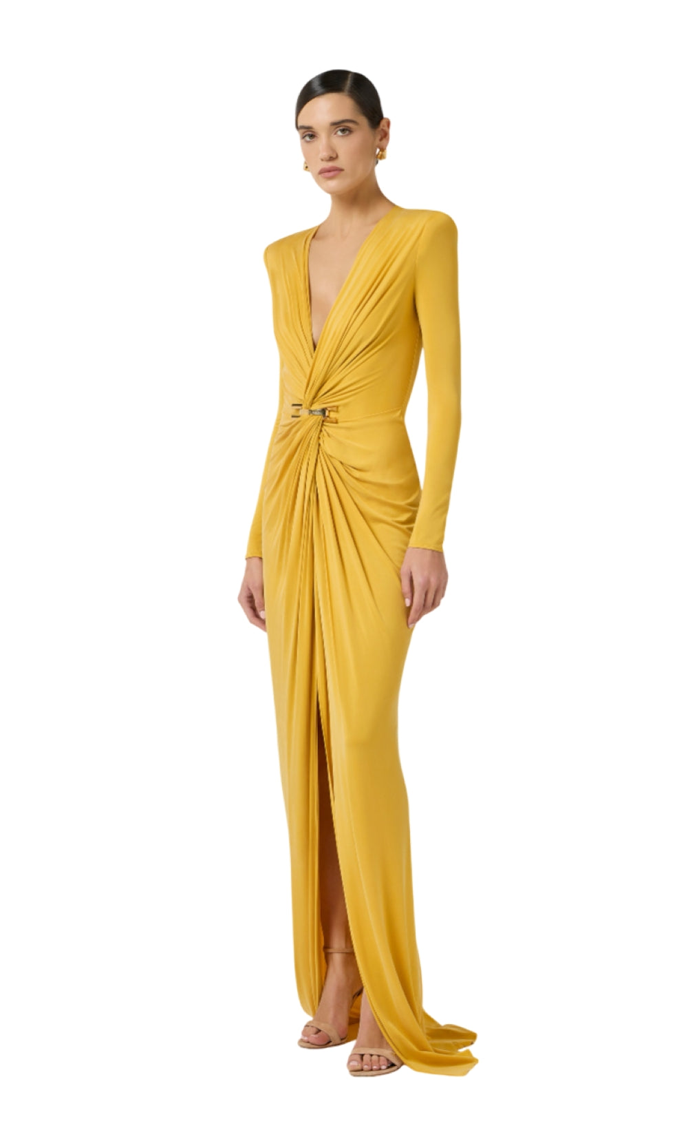 ELISABETTA FRANCHI Abito Elisabetta Franchi donna ABR2961EV4 Red Carpet Giallo<BR/> ABR2961 EV4 