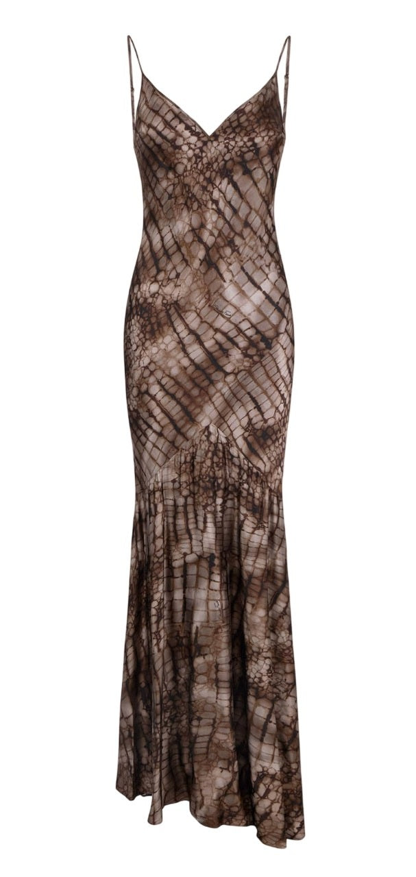 ELISABETTA FRANCHI Abito Elisabetta Franchi donna ABR3061E2644 Red Carpet Cacao<BR/> ABR3061E2 644 