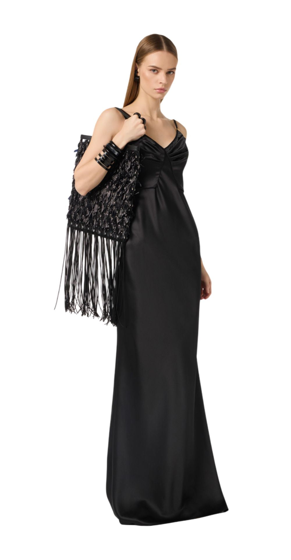 ELISABETTA FRANCHI Abito Elisabetta Franchi donna ABR3362E2110 Red Carpet Nero<BR/> ABR3362E2 110 