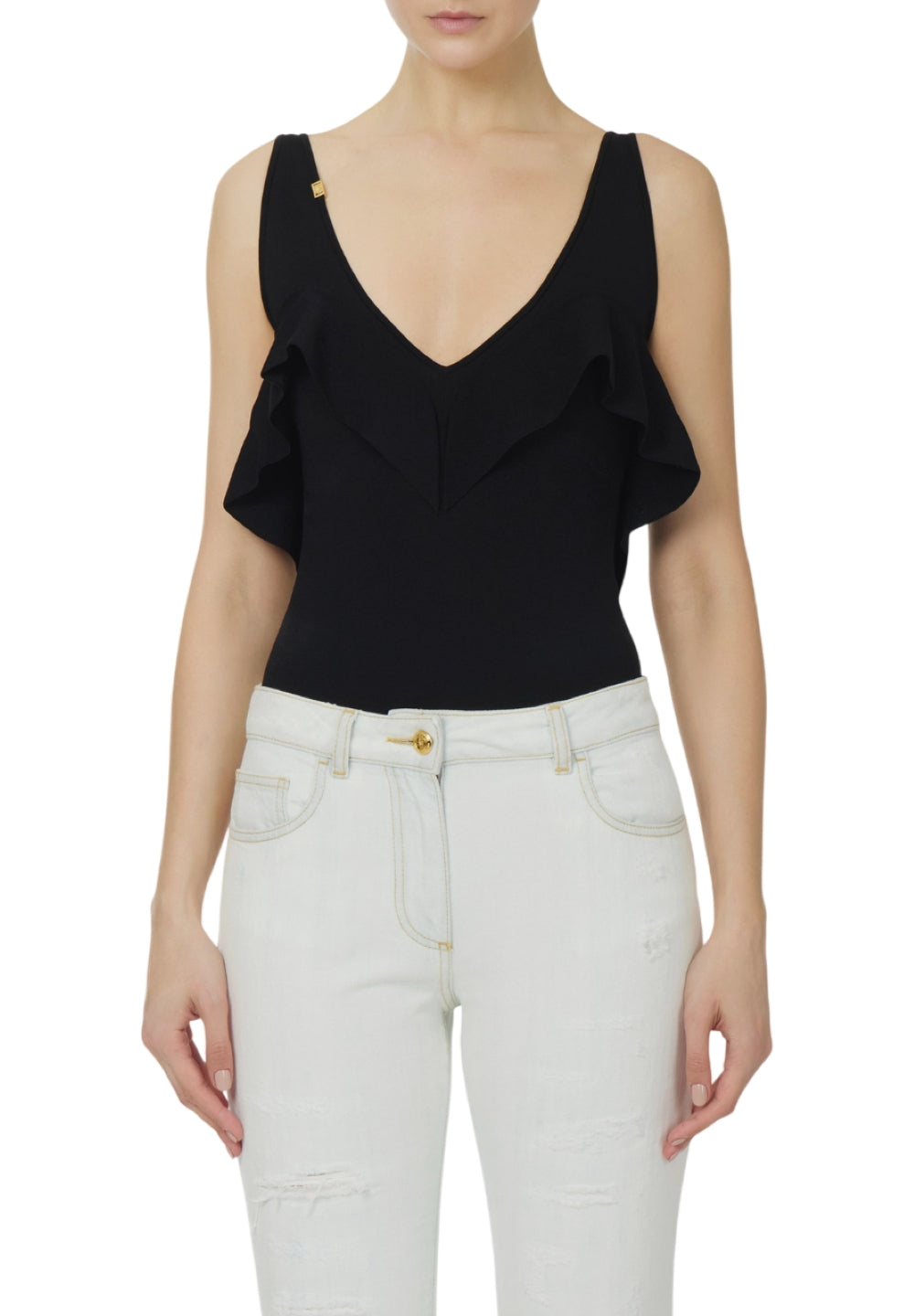 ELISABETTA FRANCHI Body Elisabetta Franchi donna BK86B62E2110 The Club Nero<BR/> BK86B62E2 110 