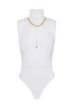 Elisabetta Franchi women's bodysuit BO01661E2360 Continuous Ivory