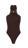 Body Elisabetta Franchi donna BO01761E2EV9 The Club Marrone