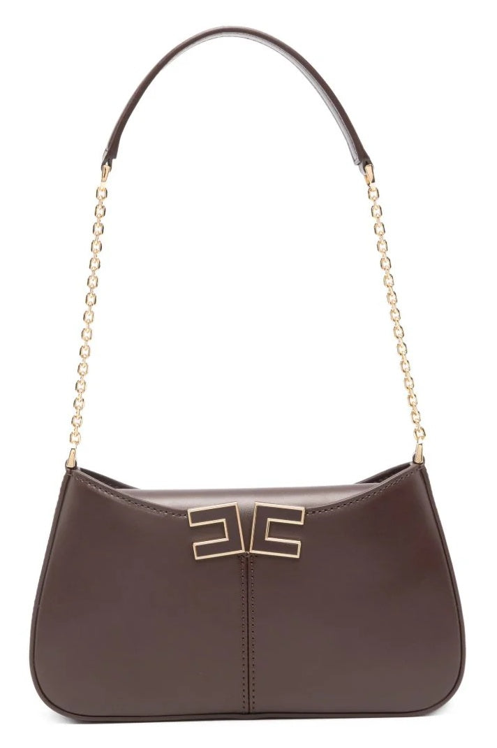 ELISABETTA FRANCHI Borsa donna Elisabetta Franchi BS93A61E2644 a spalla Cacao<BR/> BS93A61E2 644 