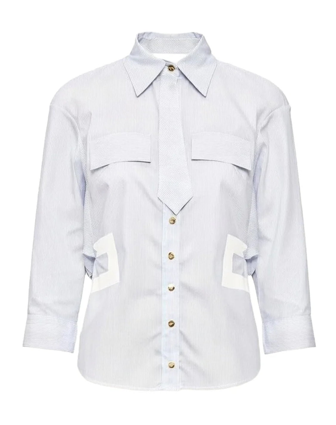 ELISABETTA FRANCHI Camicia Elisabetta Franchi donna CA13261E2019 Azzurro Oxford<BR/> CA13261E2 019 