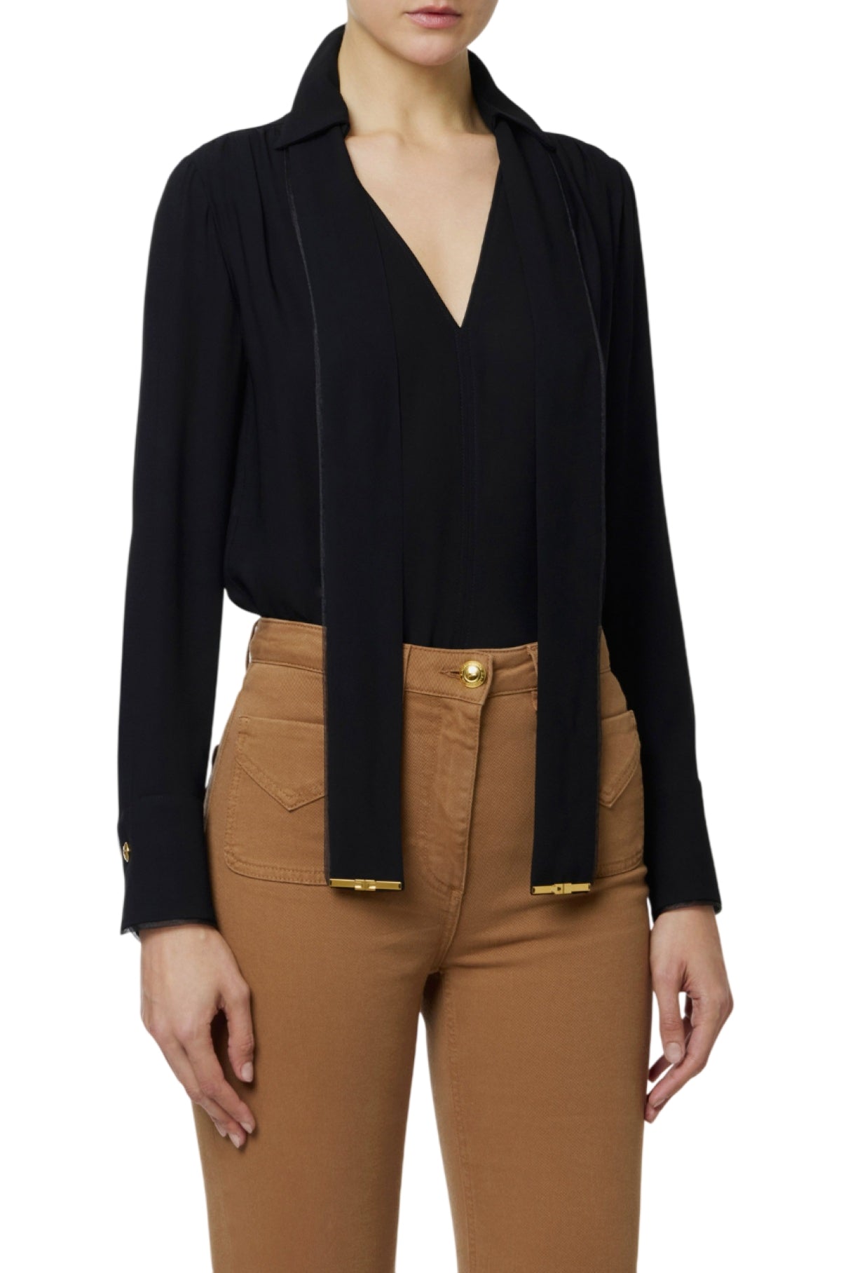 ELISABETTA FRANCHI Camicia Elisabetta Franchi donna CA14661E2110 Nero<BR/> CA14661E2 110 