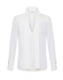 Camicia Elisabetta Franchi donna CA14661E2360 Avorio