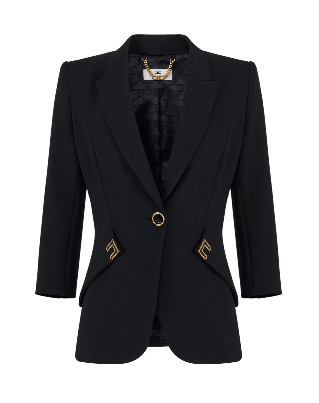 ELISABETTA FRANCHI Giacca Elisabetta Franchi donna GI21561E2110 Nero<BR/> GI21561E2 110 