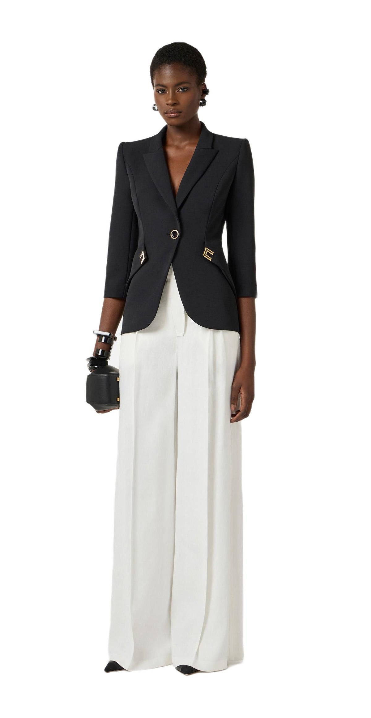 ELISABETTA FRANCHI Giacca Elisabetta Franchi donna GI21561E2110 Nero<BR/> GI21561E2 110 