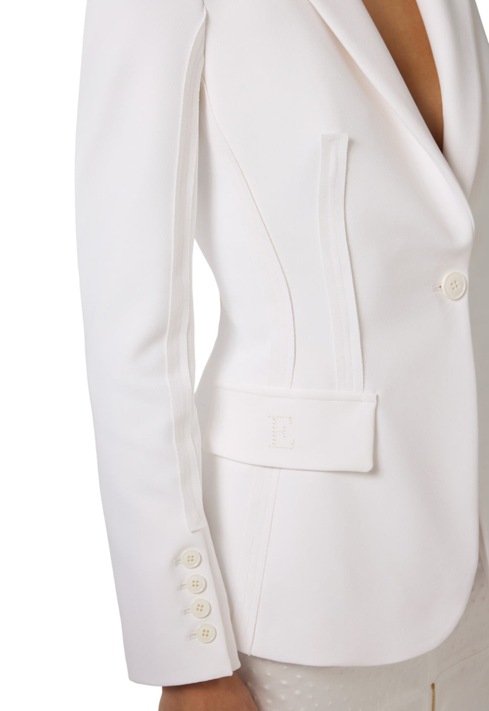 ELISABETTA FRANCHI Giacca Elisabetta Franchi donna GI21661E2360 Avorio<BR/> GI21661E2 360 