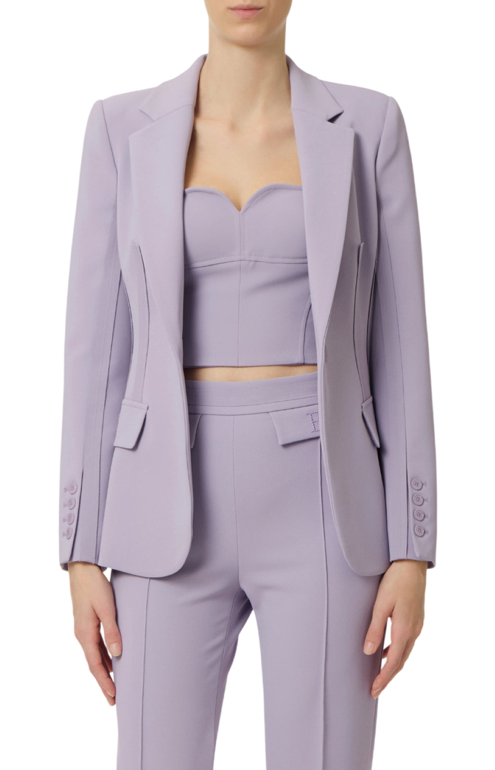 ELISABETTA FRANCHI Giacca Elisabetta Franchi donna GI21661E2EV7 Lilla<BR/> GI21661E2 EV7 