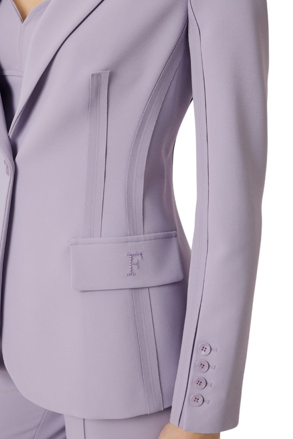 ELISABETTA FRANCHI Giacca Elisabetta Franchi donna GI21661E2EV7 Lilla<BR/> GI21661E2 EV7 