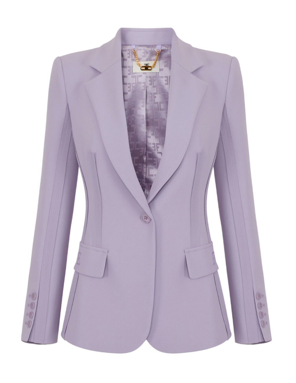 ELISABETTA FRANCHI Giacca Elisabetta Franchi donna GI21661E2EV7 Lilla<BR/> GI21661E2 EV7 