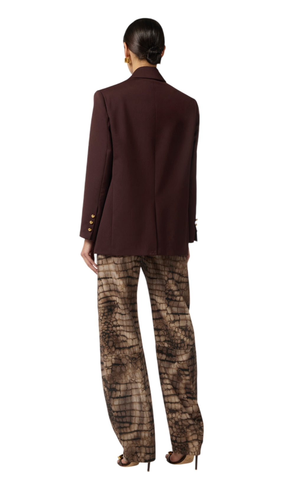 ELISABETTA FRANCHI Giacca Elisabetta Franchi donna GI23962E2644 Main Collection Cacao<BR/> GI23962E2 644 