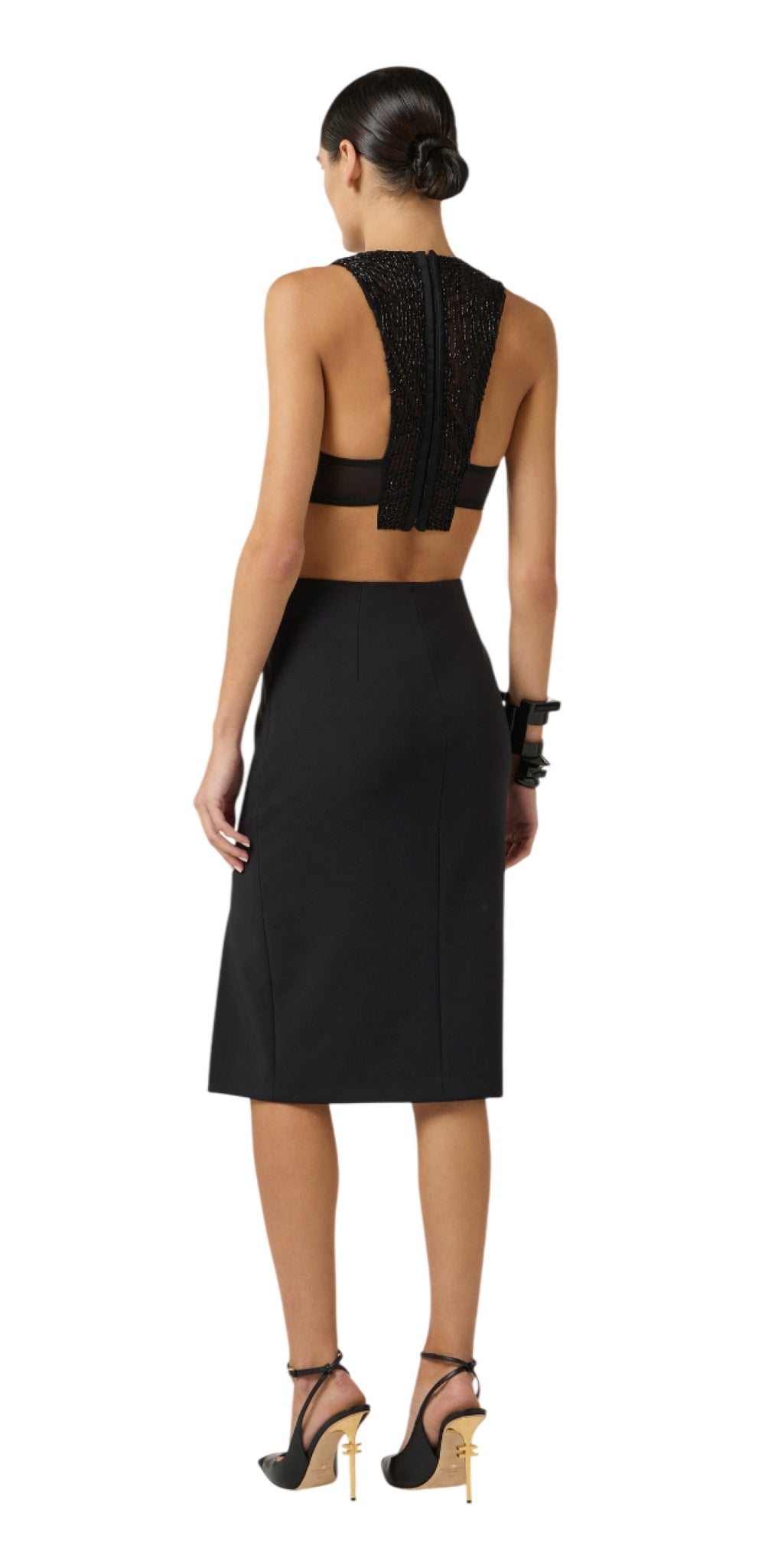 ELISABETTA FRANCHI Gonna Elisabetta Franchi donna GO14761E2110 Continuativa Iconic Nero<BR/> GO14761E2 110 