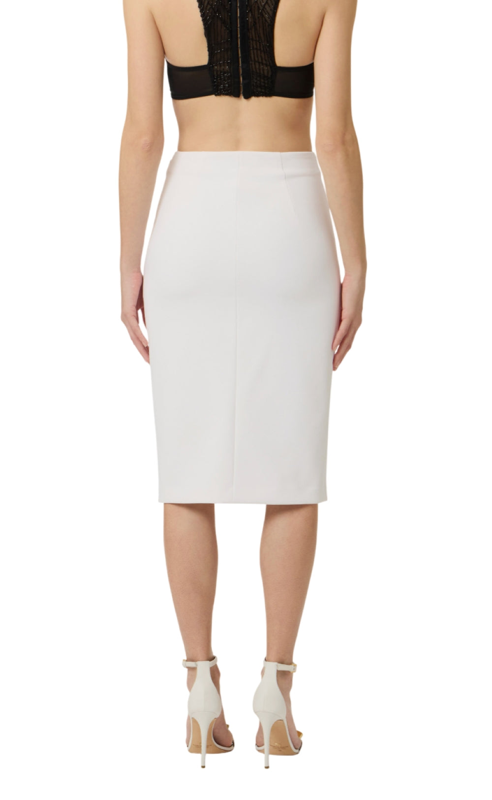 ELISABETTA FRANCHI Gonna Elisabetta Franchi donna GO14761E2360 Continuativa Iconic Avorio<BR/> GO14761E2 360 