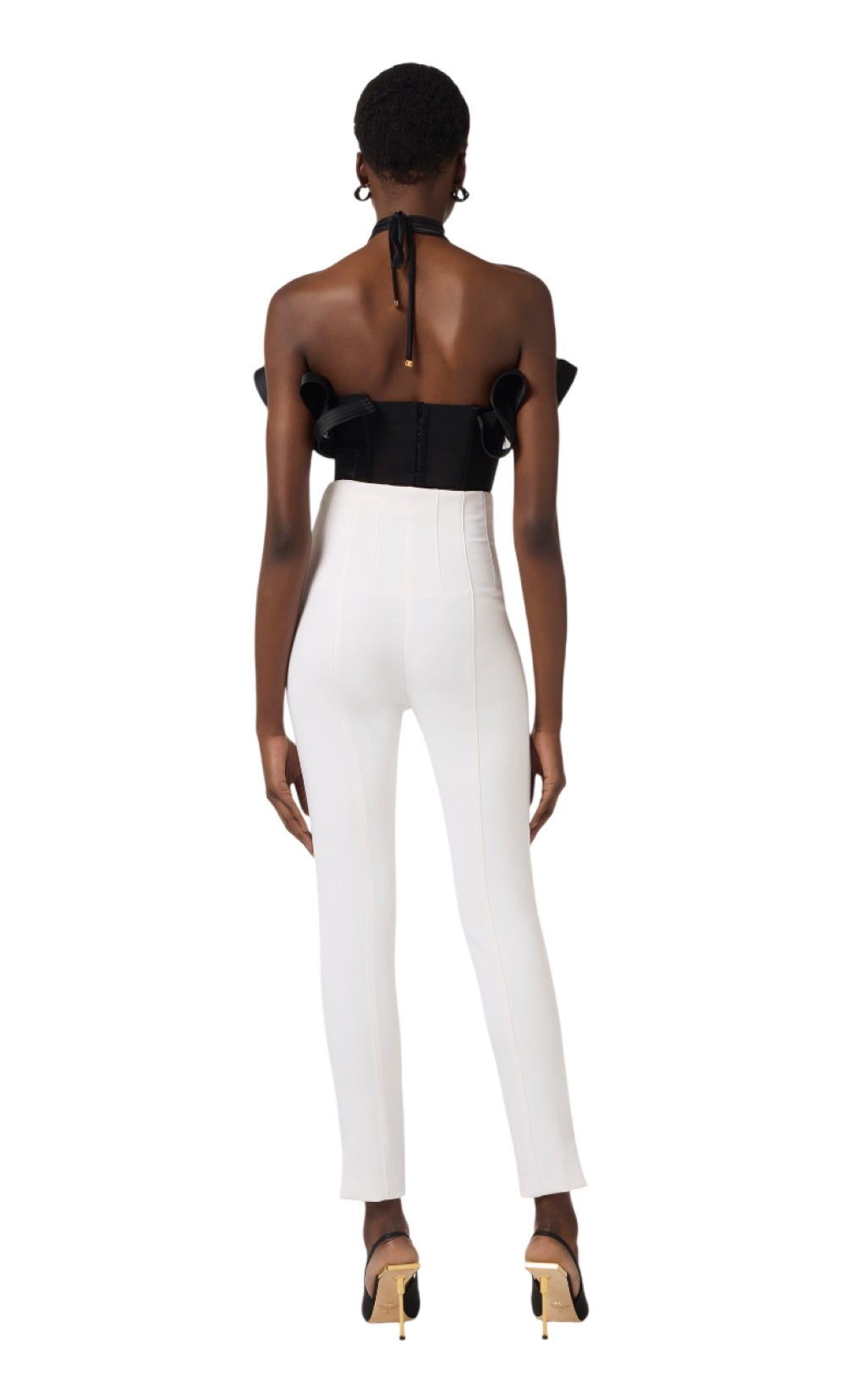 ELISABETTA FRANCHI Pantalone Elisabetta Franchi donna PA16361E2360 Main Collection Avorio<BR/> PA16361E2 360 
