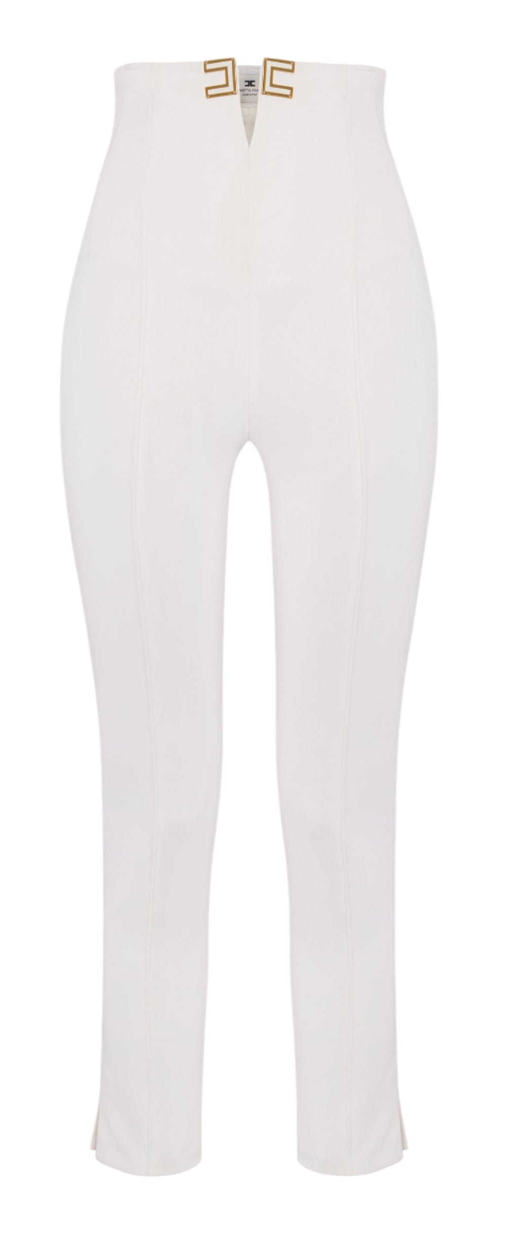 ELISABETTA FRANCHI Pantalone Elisabetta Franchi donna PA16361E2360 Main Collection Avorio<BR/> PA16361E2 360 
