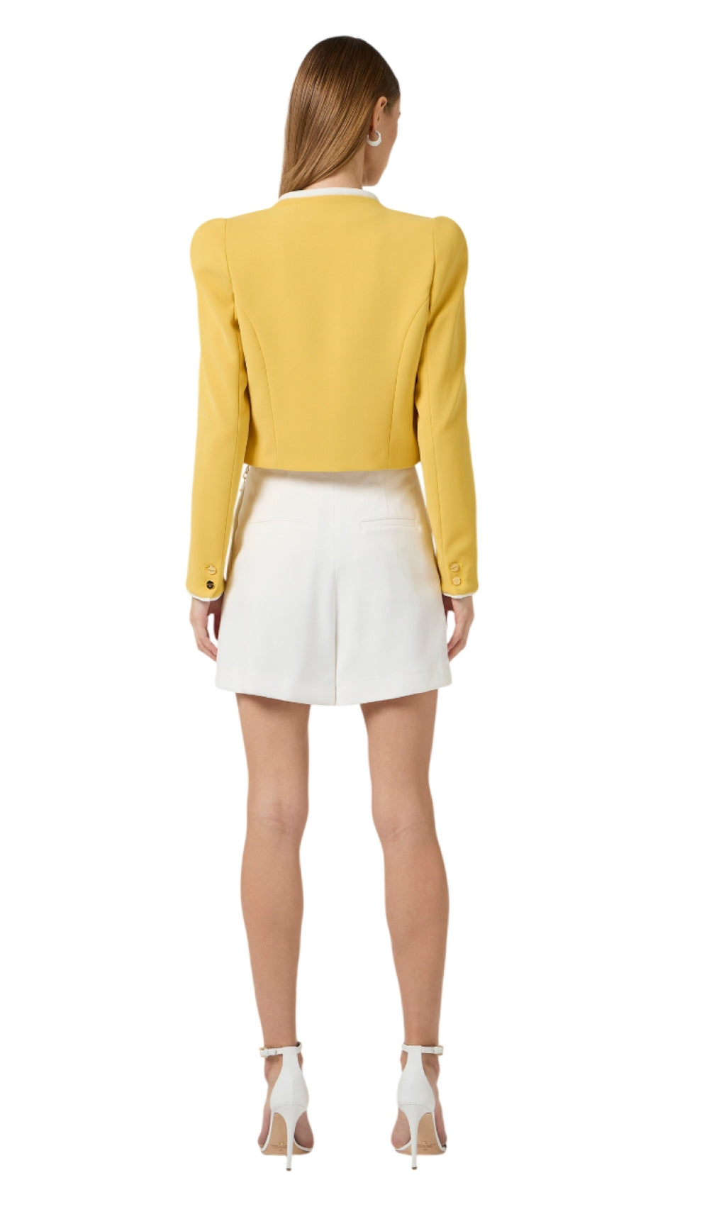 ELISABETTA FRANCHI Bermuda Elisabetta Franchi donna SH00561E2229 Iconic Collection Argilla<BR/> SH00561E2 229 