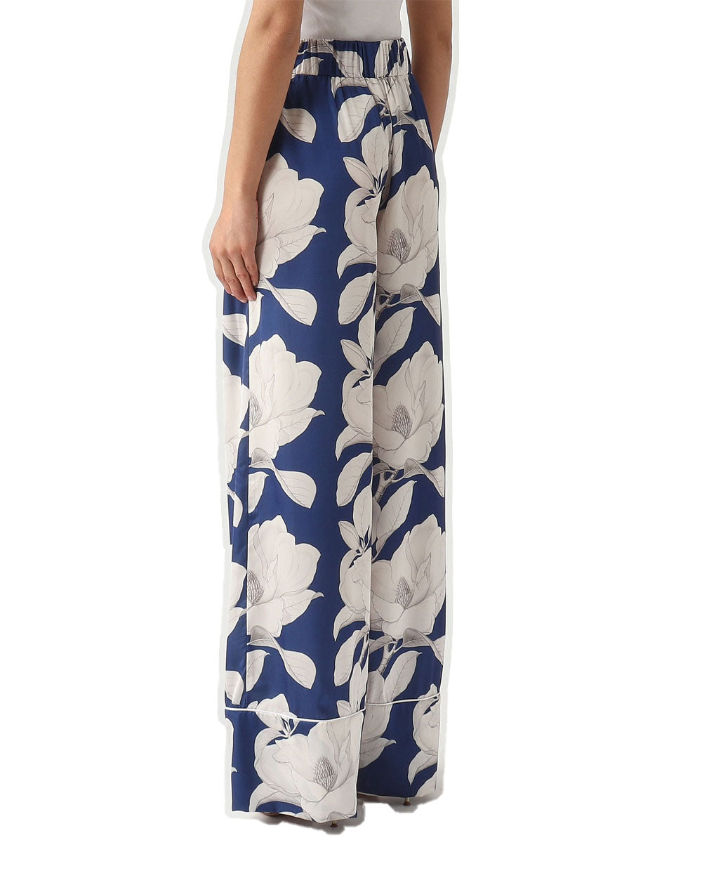 GIADA CURTI Pantalone Giada Curti donna P189S03 blu bianco P189 S09 