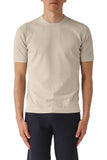 Gran Sasso Men's T-shirt 4316821820 011 Sapio in Organic Cotton Knit Beige