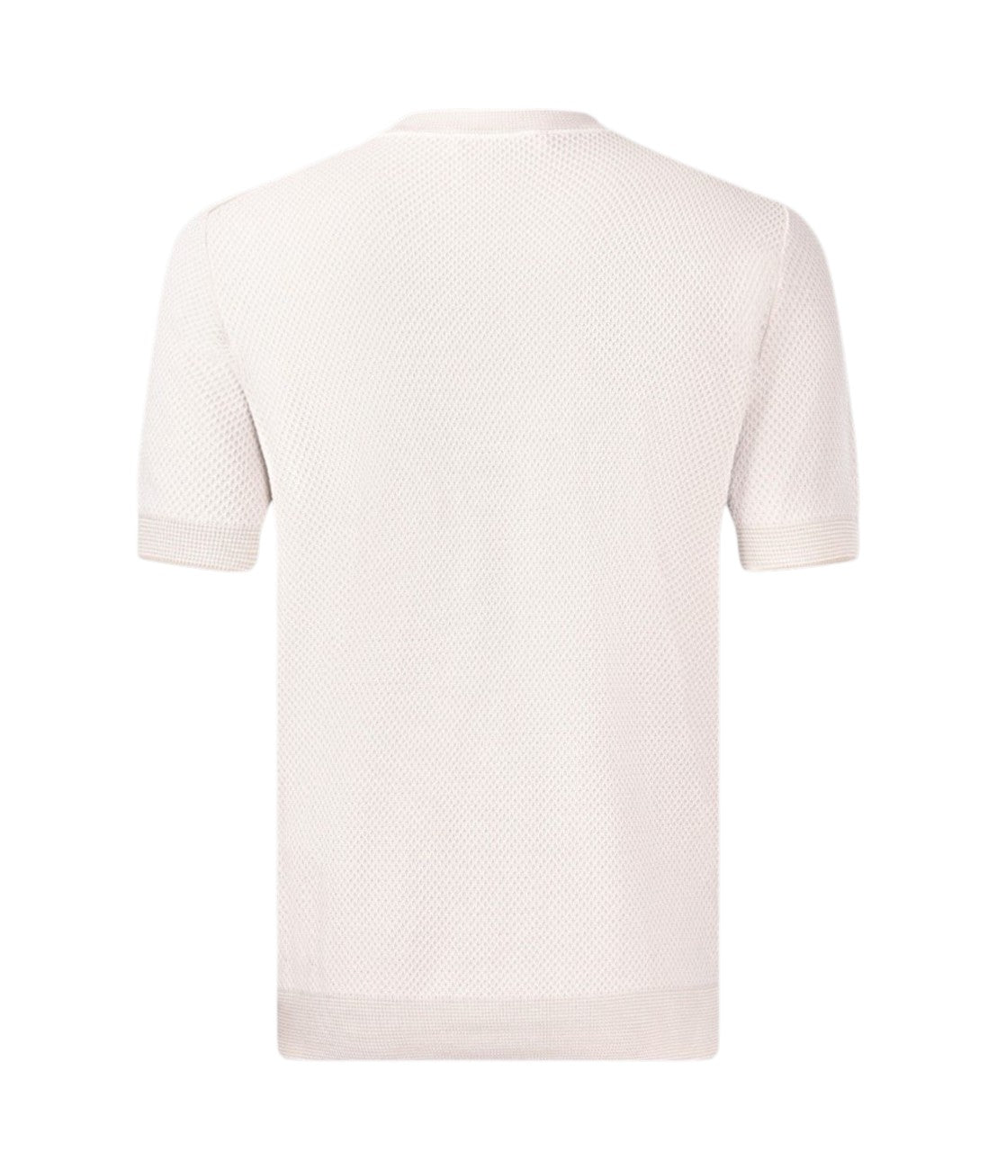 GRAN SASSO T-shirt Gran Sasso uomo 5713620651 010 Fresh Cotton maglia punto nido d'ape bicolore Bianco<BR/> 5713620651 010 