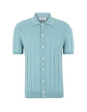 Maglia Gran Sasso uomo 5714320634 128 Fresh Cotton a coste Verde acqua