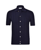 Gran Sasso Men's Sweater 5714320634 598 Fresh Cotton Ribbed Blue