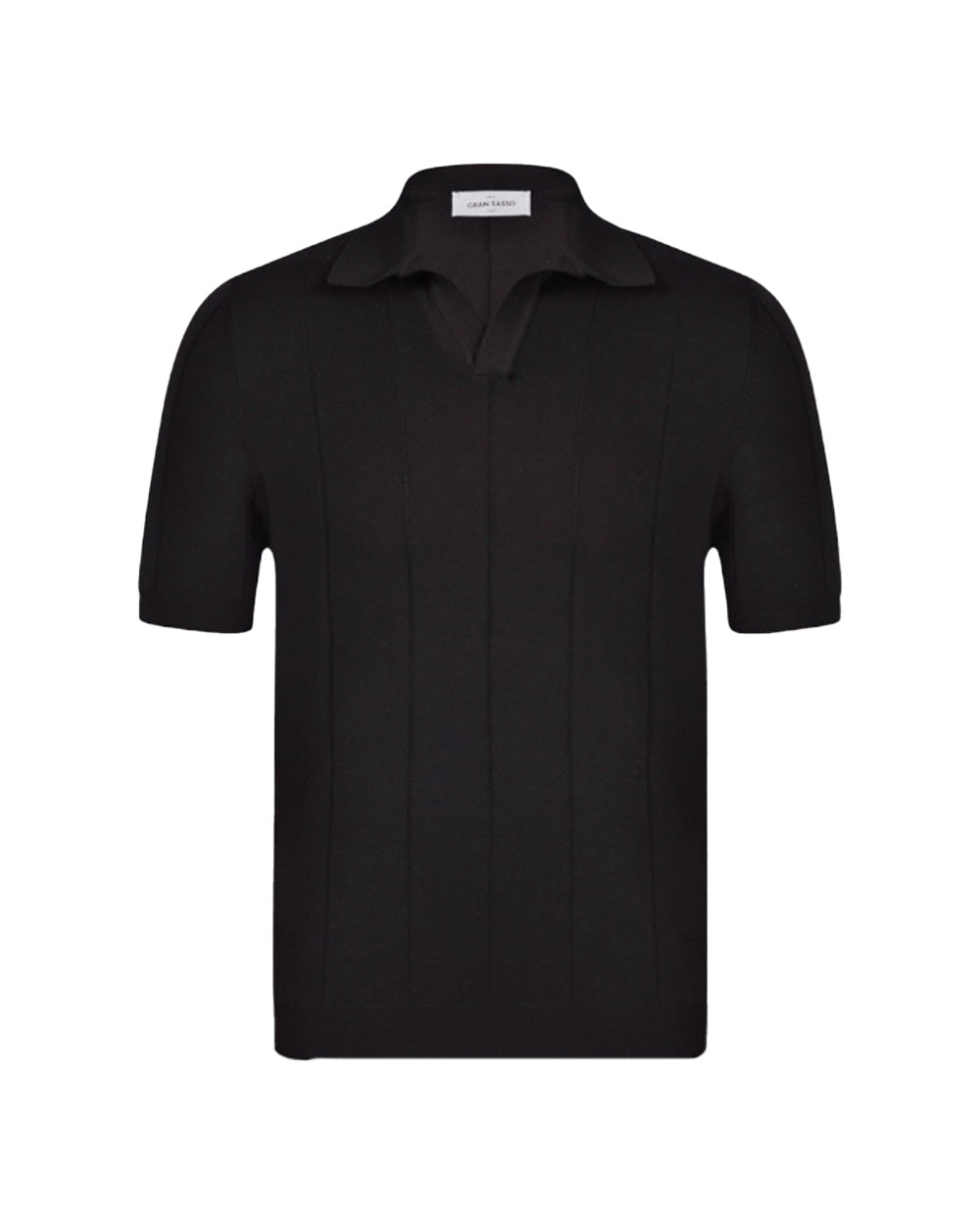 GRAN SASSO Polo GRAN SASSO uomo 5719120660 Nera skipper lavorazione a coste cottone 5719120660 099 