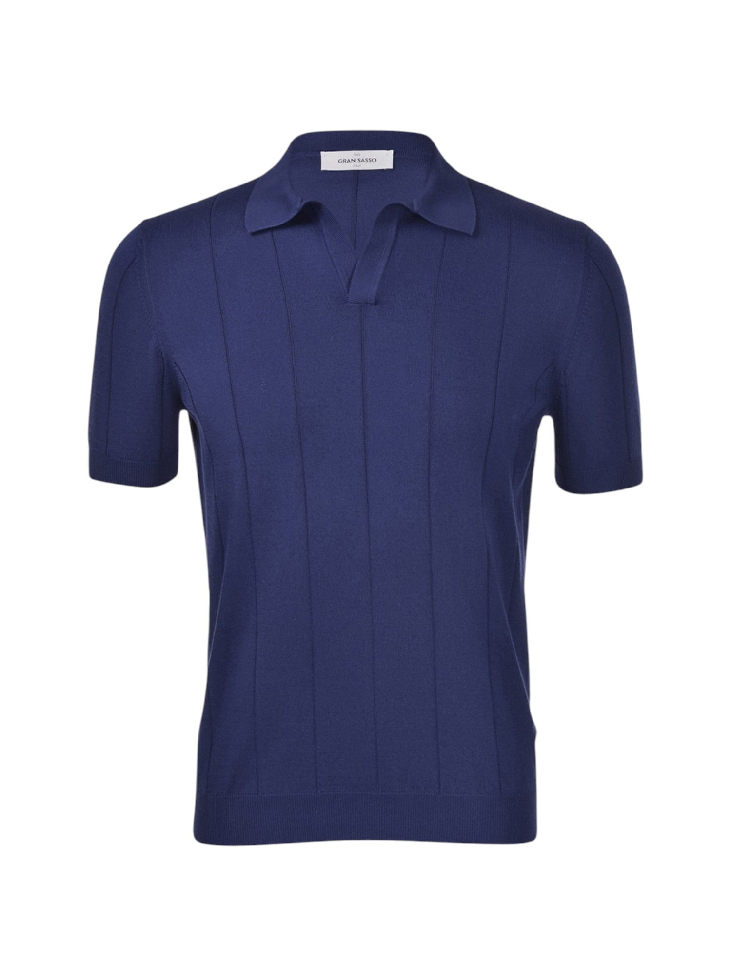 GRAN SASSO Polo GRAN SASSO uomo 5719120660 578 Skipper in maglia di cotone a coste linea Tennis Bluette 5719120660 578 