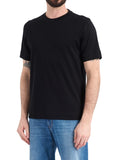 T-shirt Gran Sasso uomo 6013981001 099 Interlock cotone pima Nero
