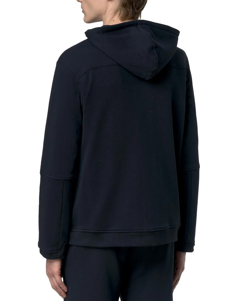K-WAY Felpa K-WAY uomo K1126HW PROSPER POLY COTTON Blu cotone cappuccio coulisse zip K1126HW K89 