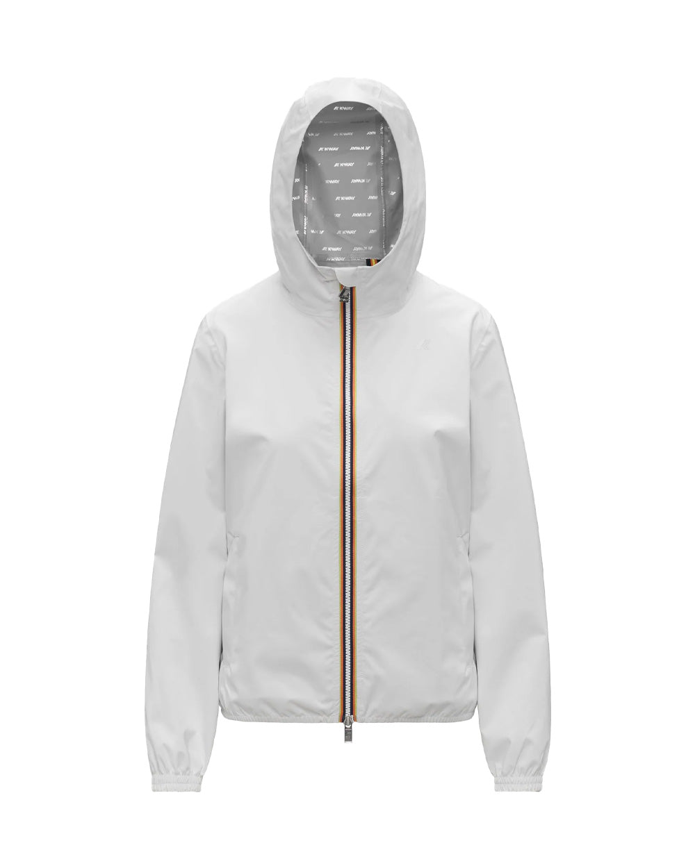 K-WAY Giubbino K-WAY donna K21346W LIL 2.0 STRETCH DOT Bianco impermeabile antivento idrorepellente traspirante K21346W 001 