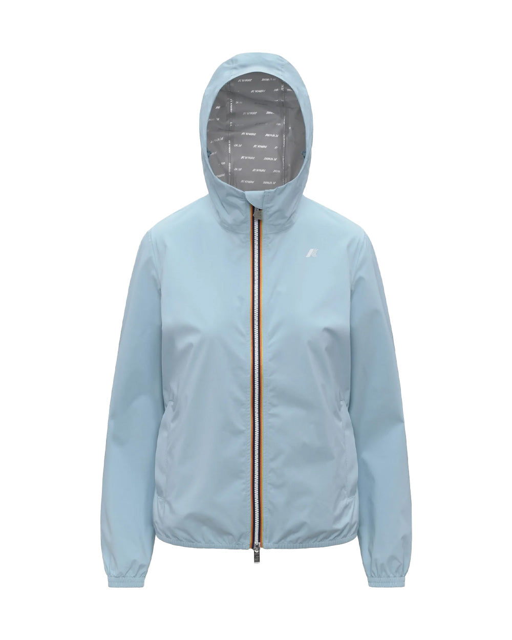 K-WAY Giubbino K-WAY donna K21346W LIL 2.0 STRETCH DOT Celeste impermeabile antivento idrorepellente traspirante K21346W D40 