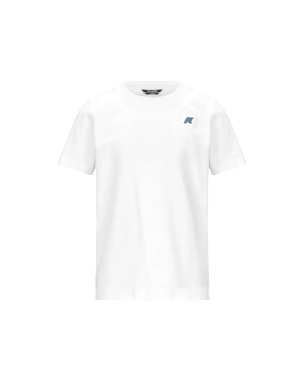 K-WAY T-shirt K-WAY bambino K21457WR P. Odom Jersey Bianca jersey cotone girocollo costine logo K21457WR 001 