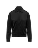 Felpa K-WAY donna K21478W ISY SL SPACER Nera colletto camicia zip tasche tessuto spacer