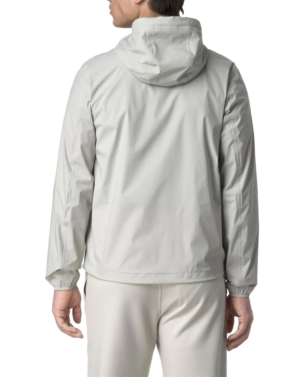 K-WAY Giubbino K-WAY uomo K3123UW JACK STRETCH NYLON JERSEY Beige impermeabile antivento cappuccio zip K3123UW 634 