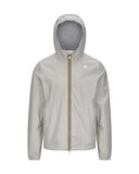 Giubbino K-WAY uomo K3123UW JACK STRETCH NYLON JERSEY Beige impermeabile antivento cappuccio zip