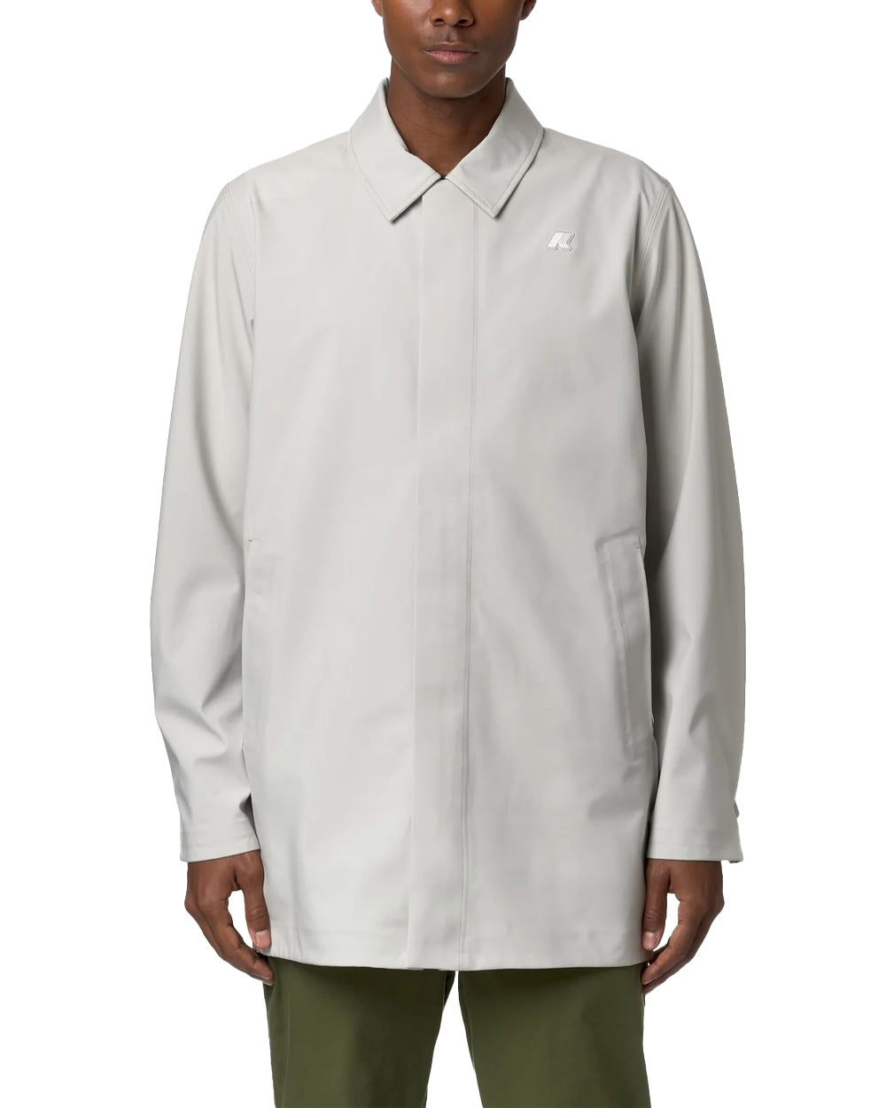 K-WAY Giubbino K-WAY uomo K3131BW BENNY BONDED JERSEY Beige poliestere zip patta fitting slim logo K3131BW 634 
