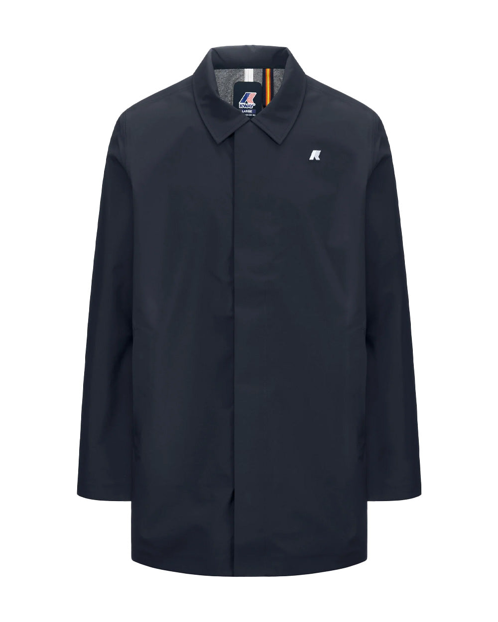 K-WAY Giubbino K-WAY uomo K3131BW BENNY BONDED JERSEY Blu poliestere zip patta fitting slim logo K3131BW K89 