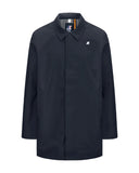 Giubbino K-WAY uomo K3131BW BENNY BONDED JERSEY Blu poliestere zip patta fitting slim logo