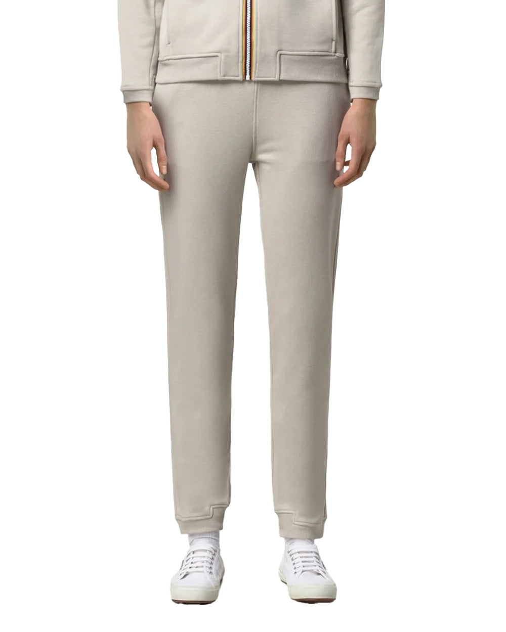 K-WAY Pantalone K-WAY donna K3134EW PHILBERT POLY COTTON Beige coulisse costine tasche logo K3134EW 634 