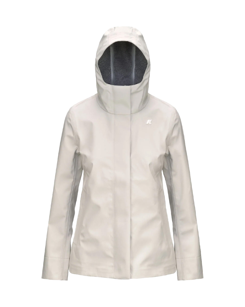 K-WAY Giubbino K-WAY donna K3137GW MADALINA BONDED JERSEY Beige poliestere cappuccio zip tasche linea svasata fitting regolare K3137GW 634 