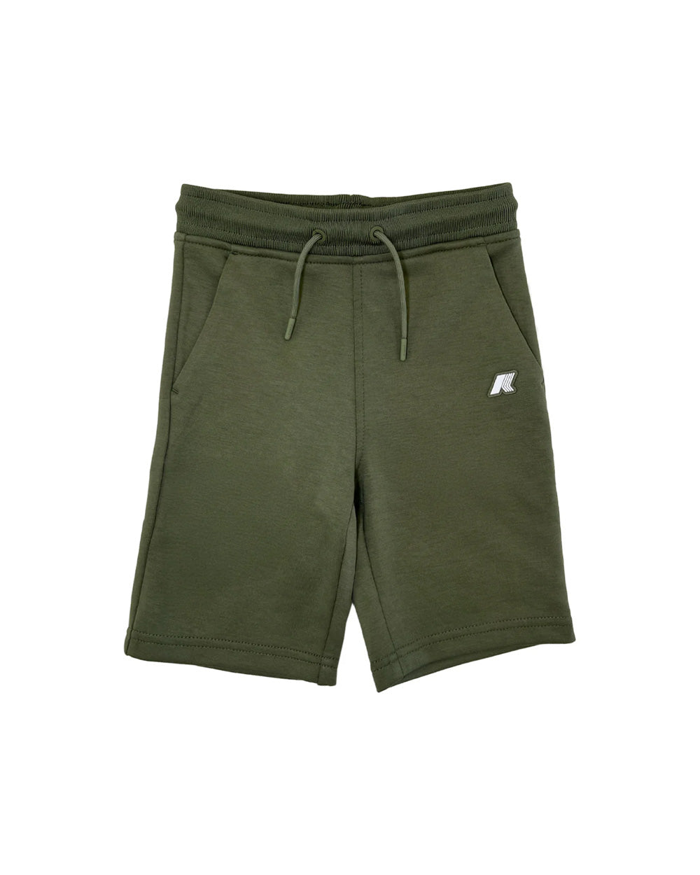 K-WAY Bermuda K-WAY bambino K31411WU Ivo Light Spacer Verde coulisse logo tasche<BR/> K31411WU V15 
