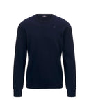Maglia K-WAY uomo K4122YW SEBASTIEN COTTON PS Blu rasata cotone girocollo logo